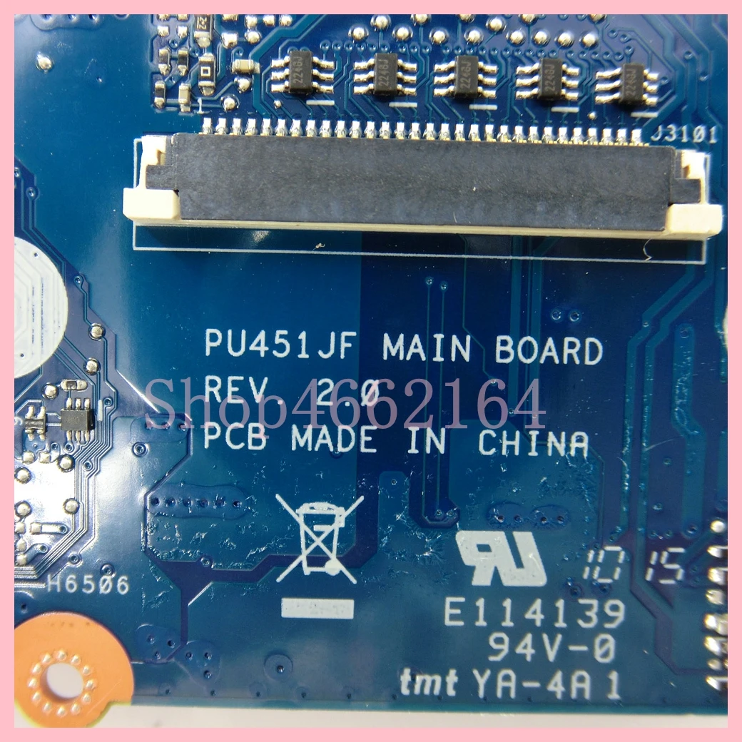 PU451JF con GT930M-V2G GPU placa base para portátil ASUS PU451 PU451J PU451JF placa base para ordenador portátil 100% probado OK - imagen 3