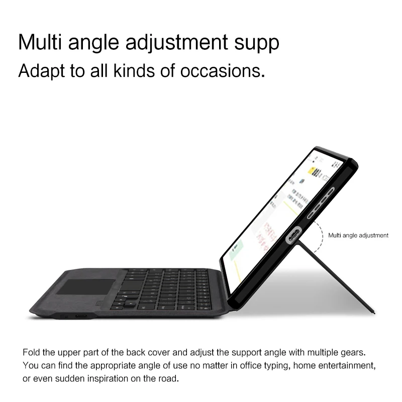 HUWEI-funda con teclado mágico para Lenovo LEGION Y700 2023, funda para tableta de 8,8 "TB-320F 320FC para teclado retroiluminado con panel táctil Y700 de segunda generación - imagen 5