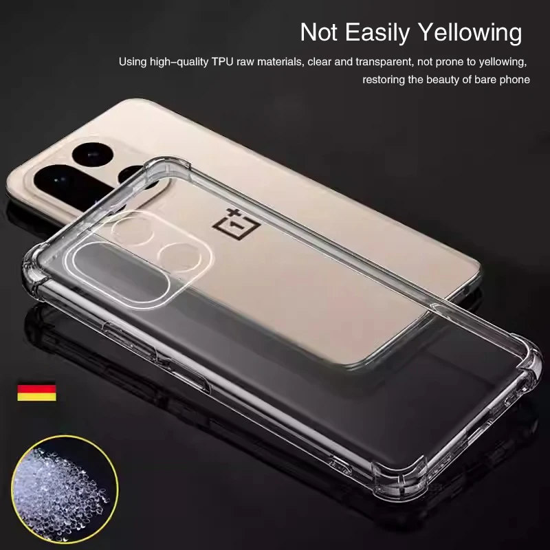 Funda blanda transparente para OnePlus 15 5G Airbag a prueba de golpes de silicona cubiertas traseras de lujo accesorios para teléfono móvil Fundas 1 + 15 - imagen 4