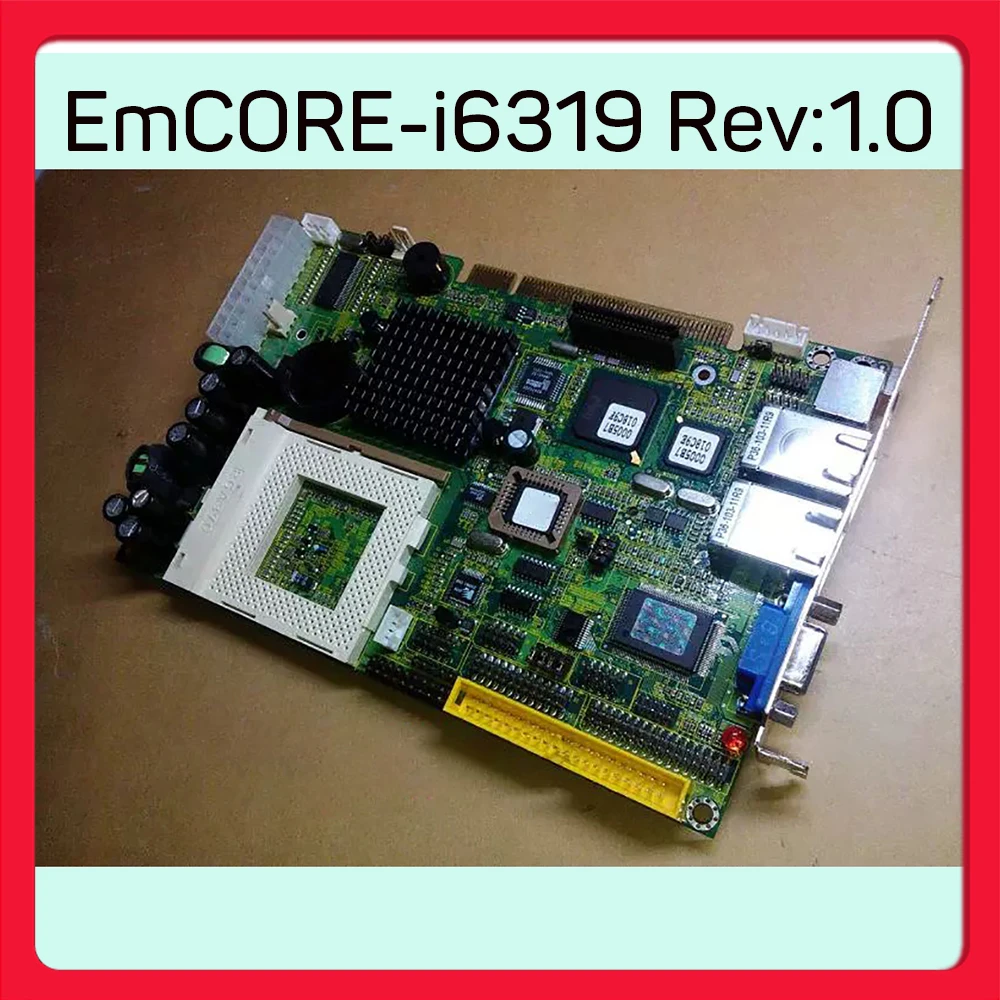 Placa base de control industrial Tarjeta de red dual EmCORE-i6319 Rev:1.0
