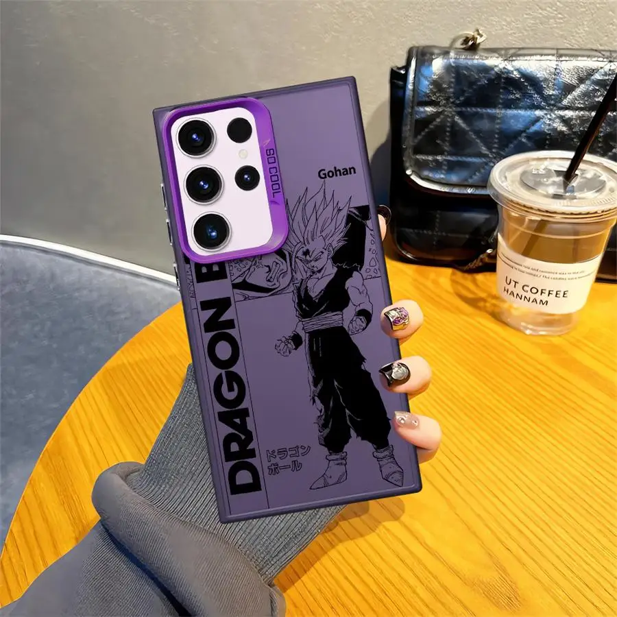 Funda trasera de teléfono para Samsung Galaxy Note 20 Ultra S21 S20 Plus S23 S23 S24 FE S22 S25 guapo Dragon Ball Goku - imagen 4