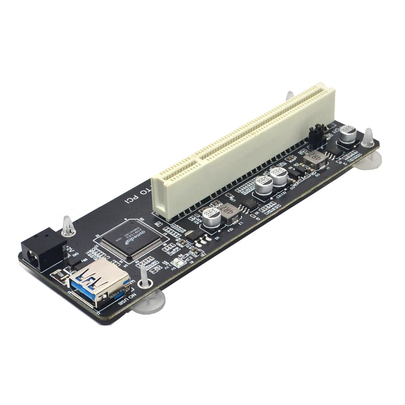Tarjeta vertical PCIE PCI-E PCI Express X1 a PCI, convertidor de tarjeta de Bus, adaptador de alta eficiencia, Cable USB 3,0 para PC de escritorio, Chip ASM1083 - imagen 3
