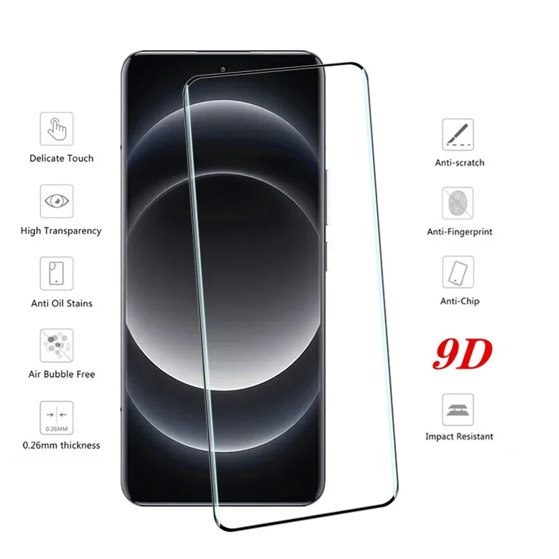 Película de vidrio templado 9D para Xiaomi 14 Ultra Protector de pantalla película frontal antiarañazos para Xiaomi 14 película de cámara Ultra suave - imagen 3