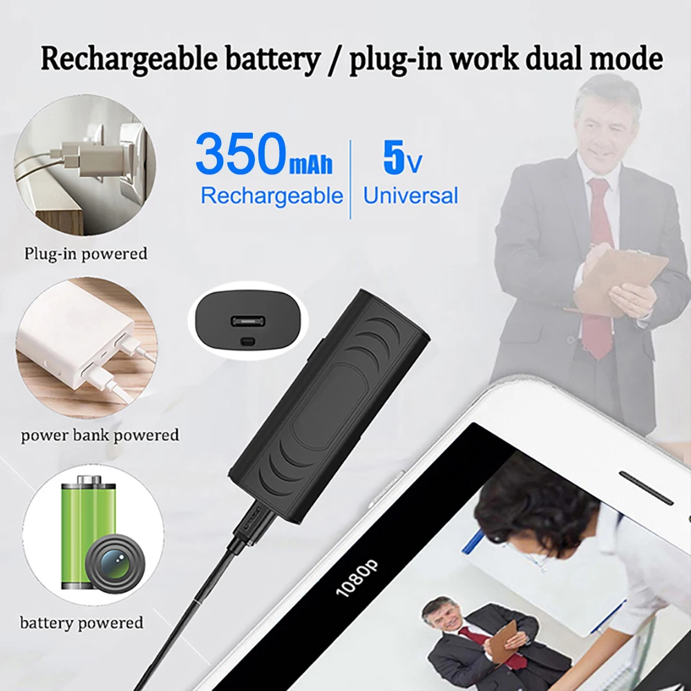 Minicámara de seguridad para el hogar, videocámara HD inteligente, inalámbrica, WiFi, vista remota, pequeña niñera, IP, modo de reposo, activación remota - imagen 5