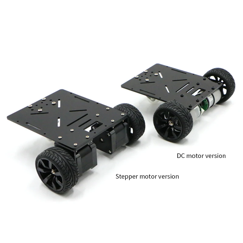 Diferencial de dos ruedas, chasis de coche inteligente, triciclo, codificador paso a paso CC, desaceleración, inspección de velocidad del motor, inspección de línea o