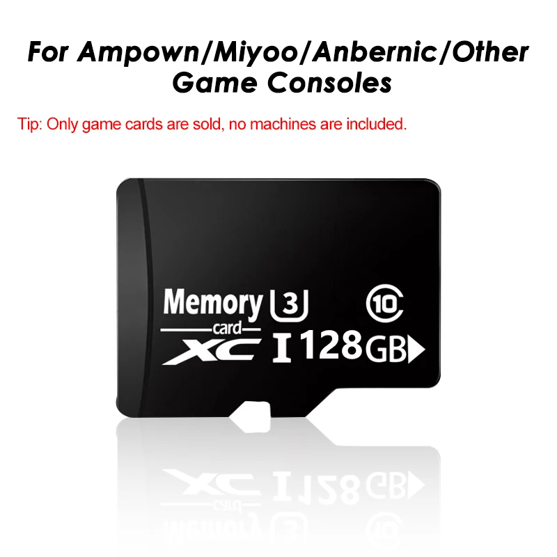 Tarjeta Micro Memoria SD Ampown de hasta 256GB, tarjeta Flash SD/TF 32 64 128G, tarjeta de memoria para GD10 GD20 M8 G11PRO MIYOO, accesorios para juegos - imagen 2