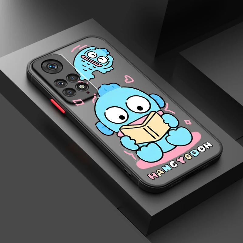 Sanrio HANGYODON-funda trasera translúcida de pez feo para Redmi 8, 3, 9A, 9C, 9AT, 9T, 13R, 10A, 10C, 10, 11A, 12C, 12, 13C, 5G - imagen 4