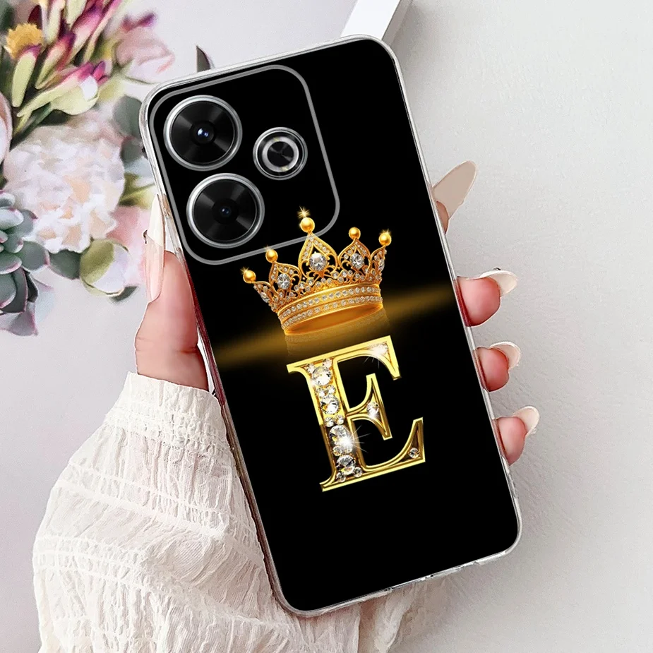 Para Xiaomi Redmi 13 funda nuevas letras cubierta 6,79 ''funda de teléfono de TPU suave de silicona transparente para Xiaomi Redmi 13 Redmi13 bolsas de cubierta trasera - imagen 4