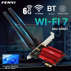 FV-BE200 Adaptador WiFi 7 PCIe Tri-banda 2.4/5/6 GHz Windows 10/11