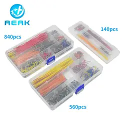 Kit de cables puente preformados para protoboard, varias longitudes