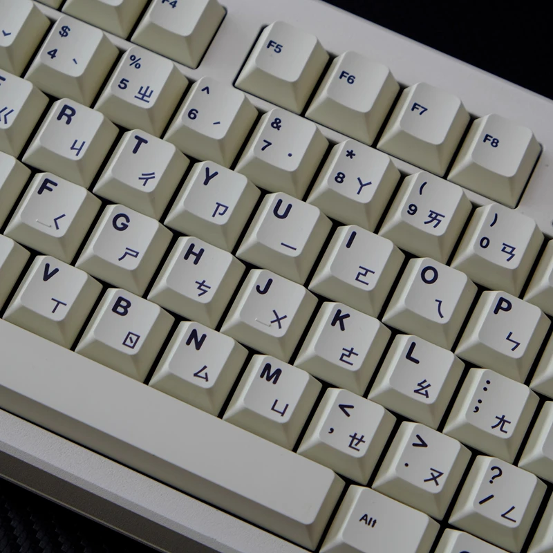 GMK-Juego de tapas de teclado mecánico CYL Creme, teclas de sublimación de tinte PBT, perfil de cereza para teclado mecánico MX Switch, 61, 68, 75, 84, 980, 1 Juego - imagen 2