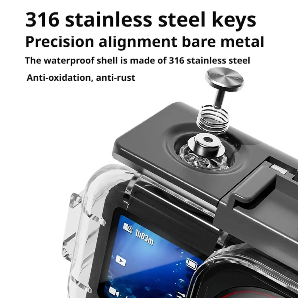 Funda impermeable para dji Action 6, cubierta de carcasa de submarinismo, accesorios protectores para cámara - imagen 3