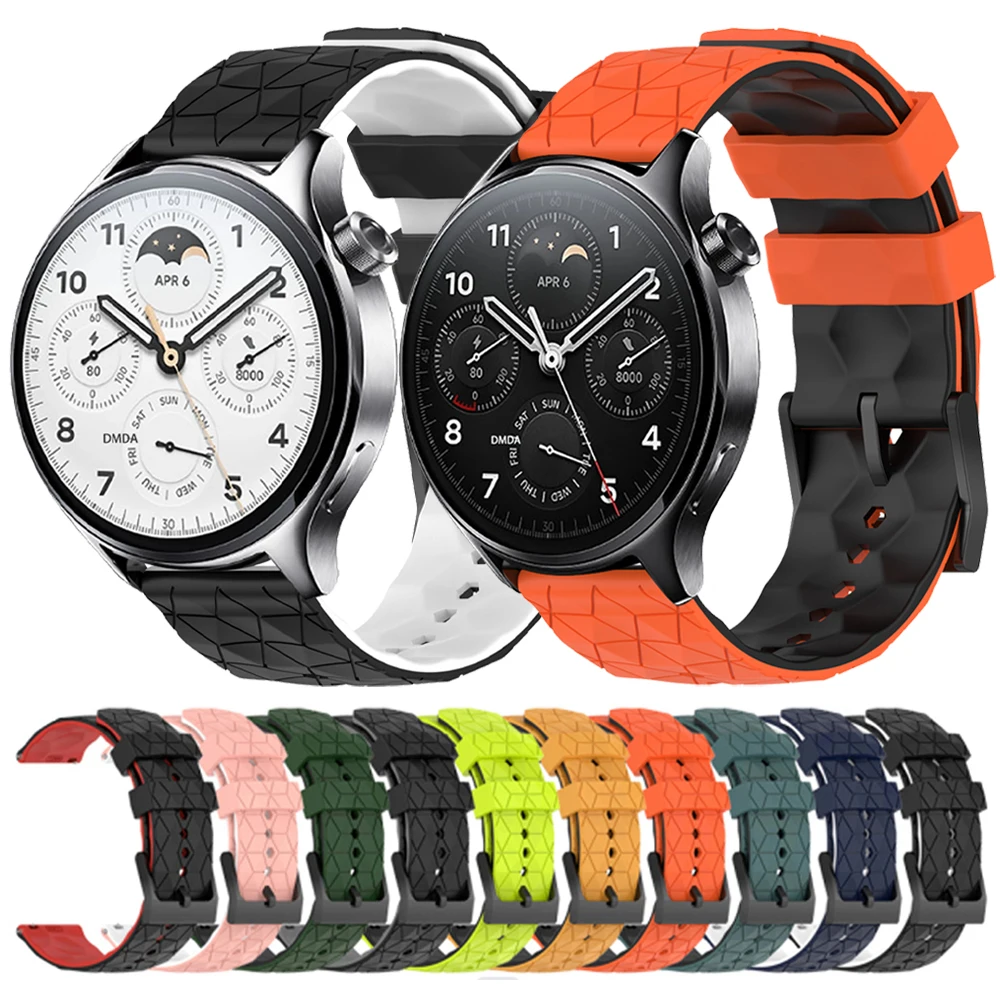 Correa de silicona para reloj inteligente, banda de 20mm, 22mm, 46mm, 42mm, para Xiaomi Watch Color 2, S3, S1 Pro, Active, S2, Amazfit GTR 4, 3Pro, 2e