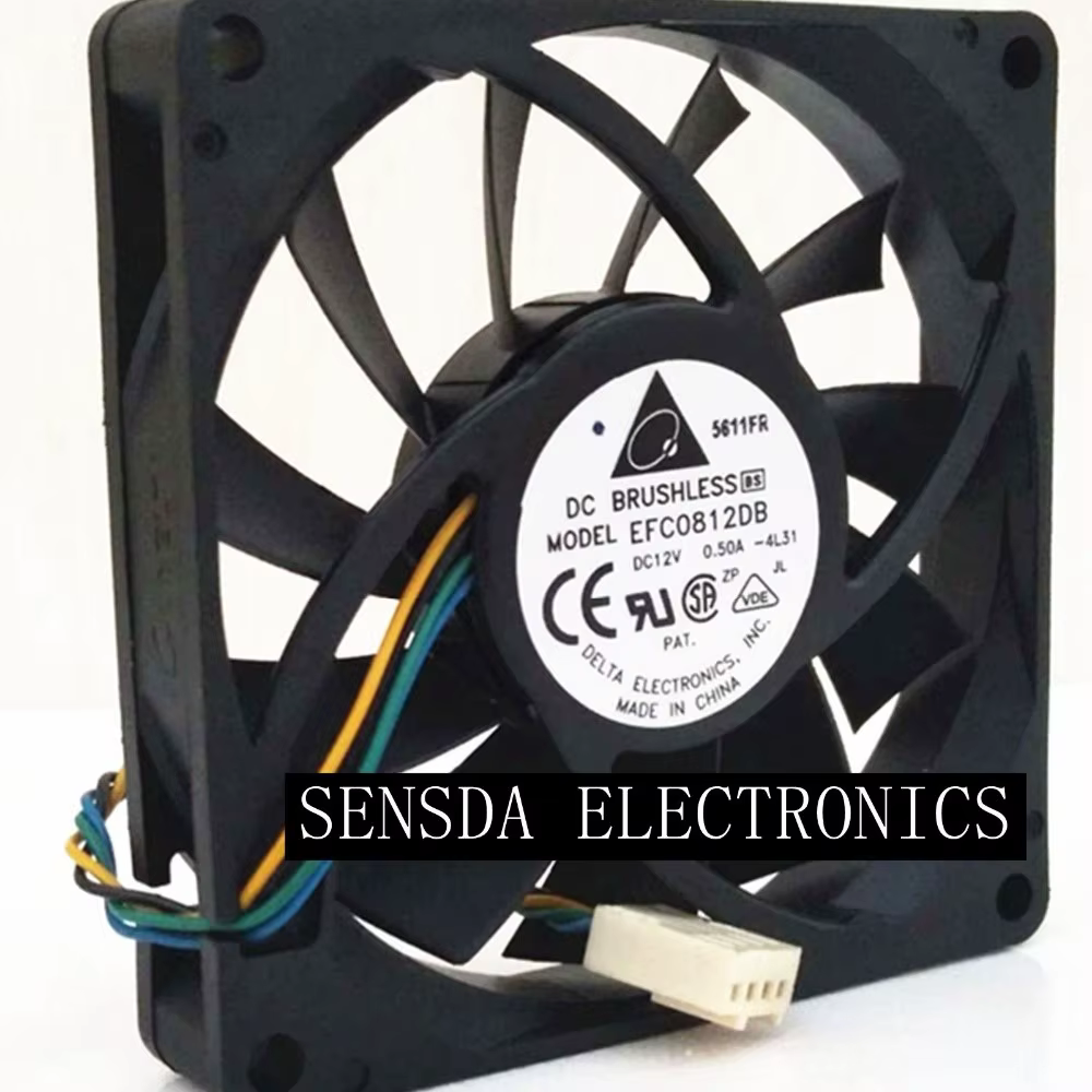 Delta EFC0812DB Ventilador PWM 80mm 12V Refrigeración Eficiente - imagen 5