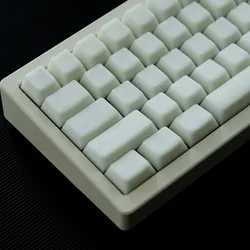 Aifei Teclas mecánicas PBT Cherry Profile Doble Disparo Mármol Blanco