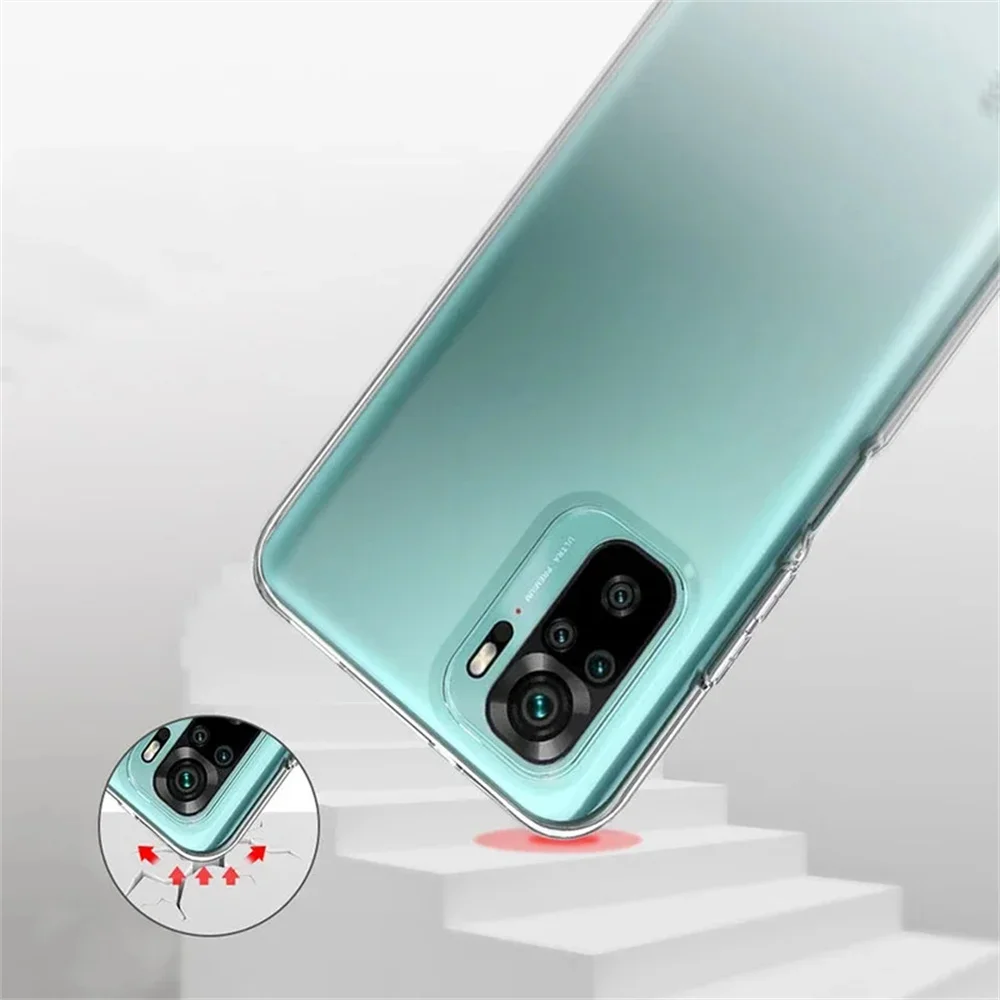 Para Redmi Note 10S Note10 4G 5G funda protectora de cámara funda de silicona ultrafina para Xiaomi Redmi Note 10 Pro funda suave transparente - imagen 5