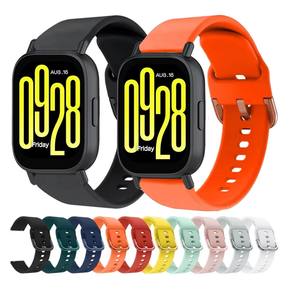 Correa deportiva de 22mm para Redmi Watch 5 lite, pulsera de silicona activa para Xiaomi Mi Watch 5, accesorios de pulsera para reloj inteligente