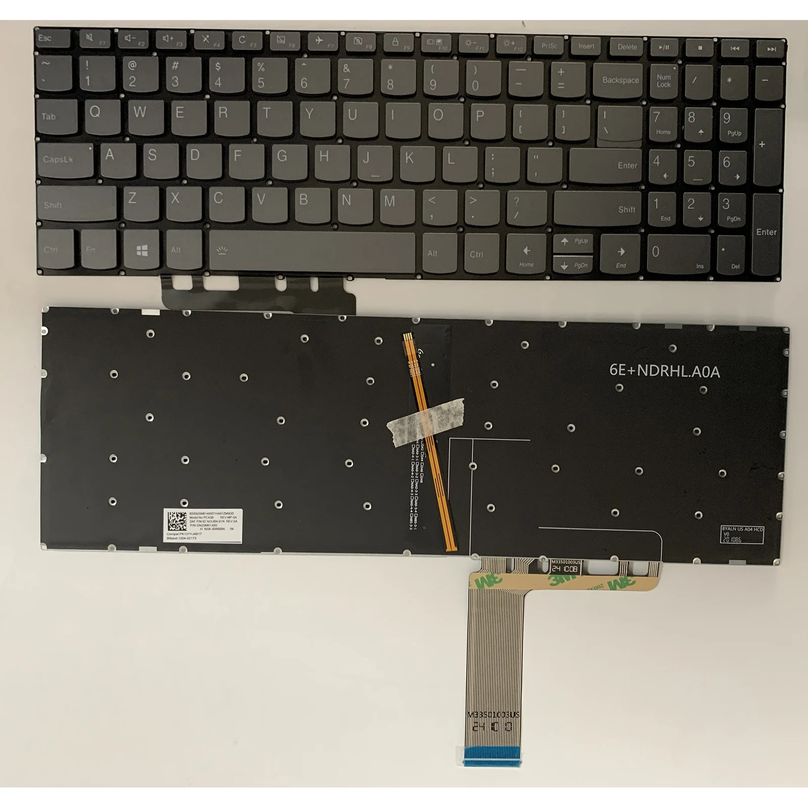 Teclado de ordenador portátil con diseño estadounidense para Lenovo IdeaPad 330-15IKB 330-15 330-15IGM 330-15ICH 330-15ARR