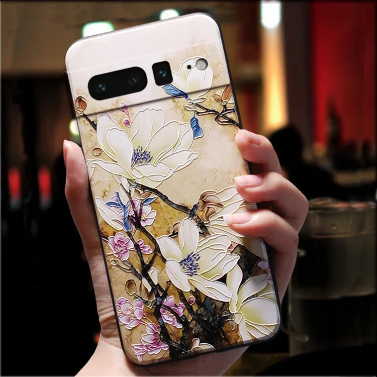 Funda protectora de silicona para teléfono móvil, carcasa de lujo 3D para Google Pixel 8, 7 Pro, 7A, 8Pro, 7Pro - imagen 3