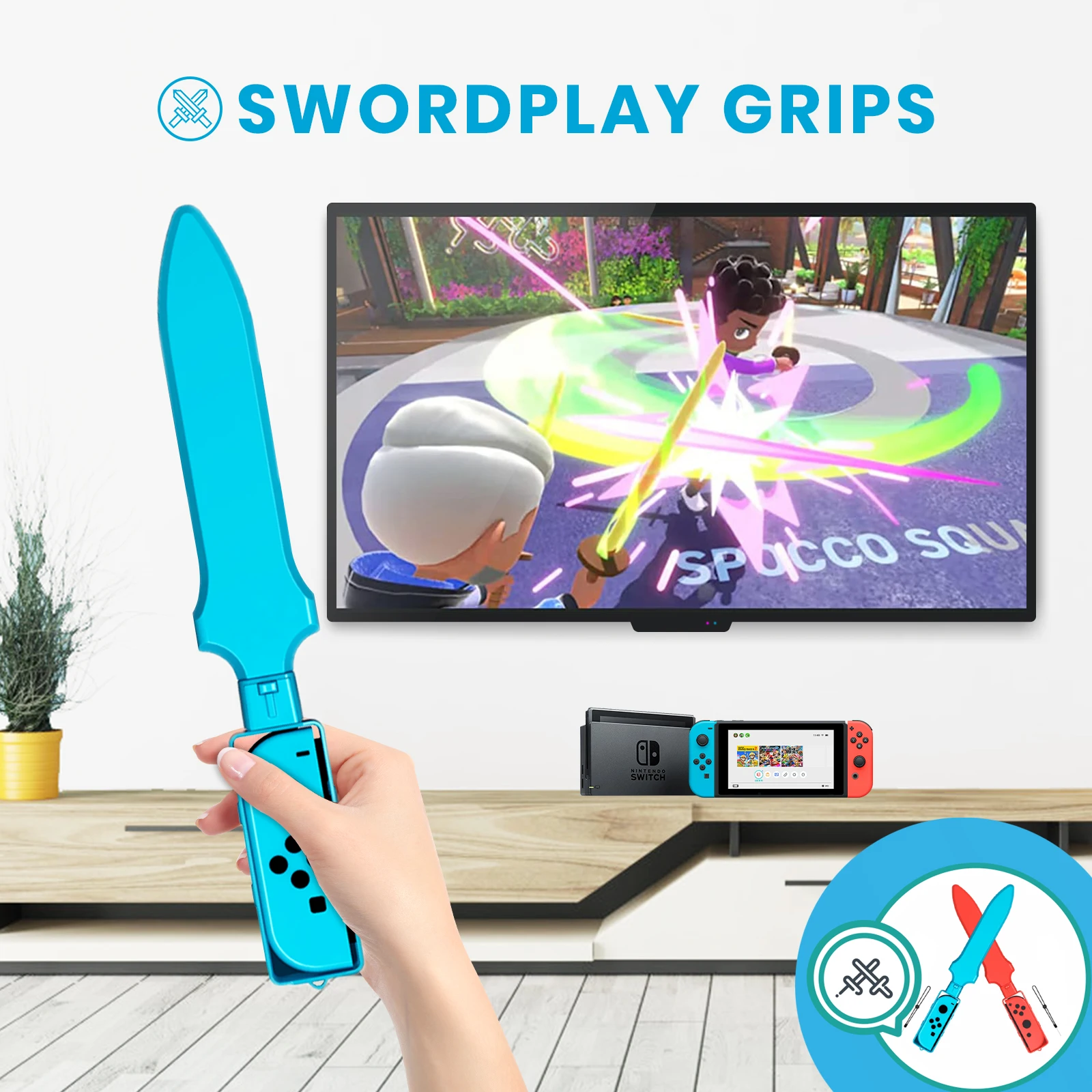 Paquete de accesorios deportivos para Nintendo Switch, Kit de accesorios deportivos para la familia, Compatible con Switch/Switch OLED - imagen 4