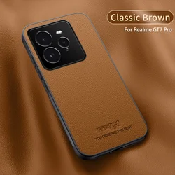 Realme GT 7 Pro – Funda Magnética para Coche, Efecto Cuero Mate