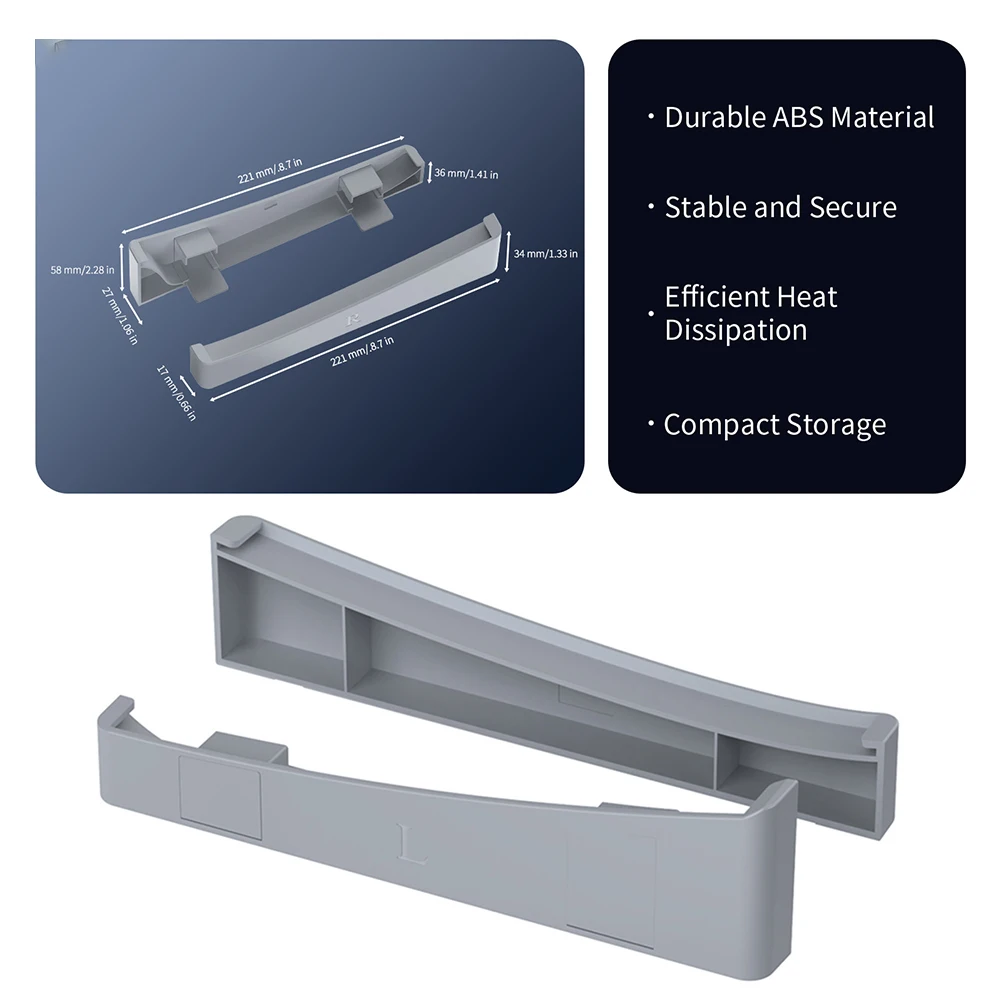 Soporte de consola Horizontal, Base de consola de juegos, estante de almacenamiento de Host para PS5/PS5, edición Digital delgada y edición de disco - imagen 5