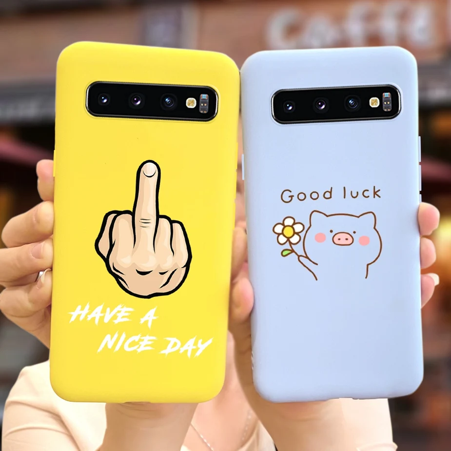Samsung Galaxy S10 S10e S10+ Funda Silicona Color Caramelo - imagen 5