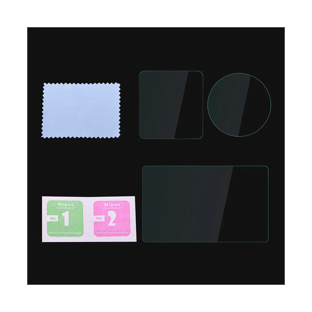 Película de lente de pantalla de cámara deportiva de vidrio templado, reemplazo de alta transparencia, Protector transparente de videocámara