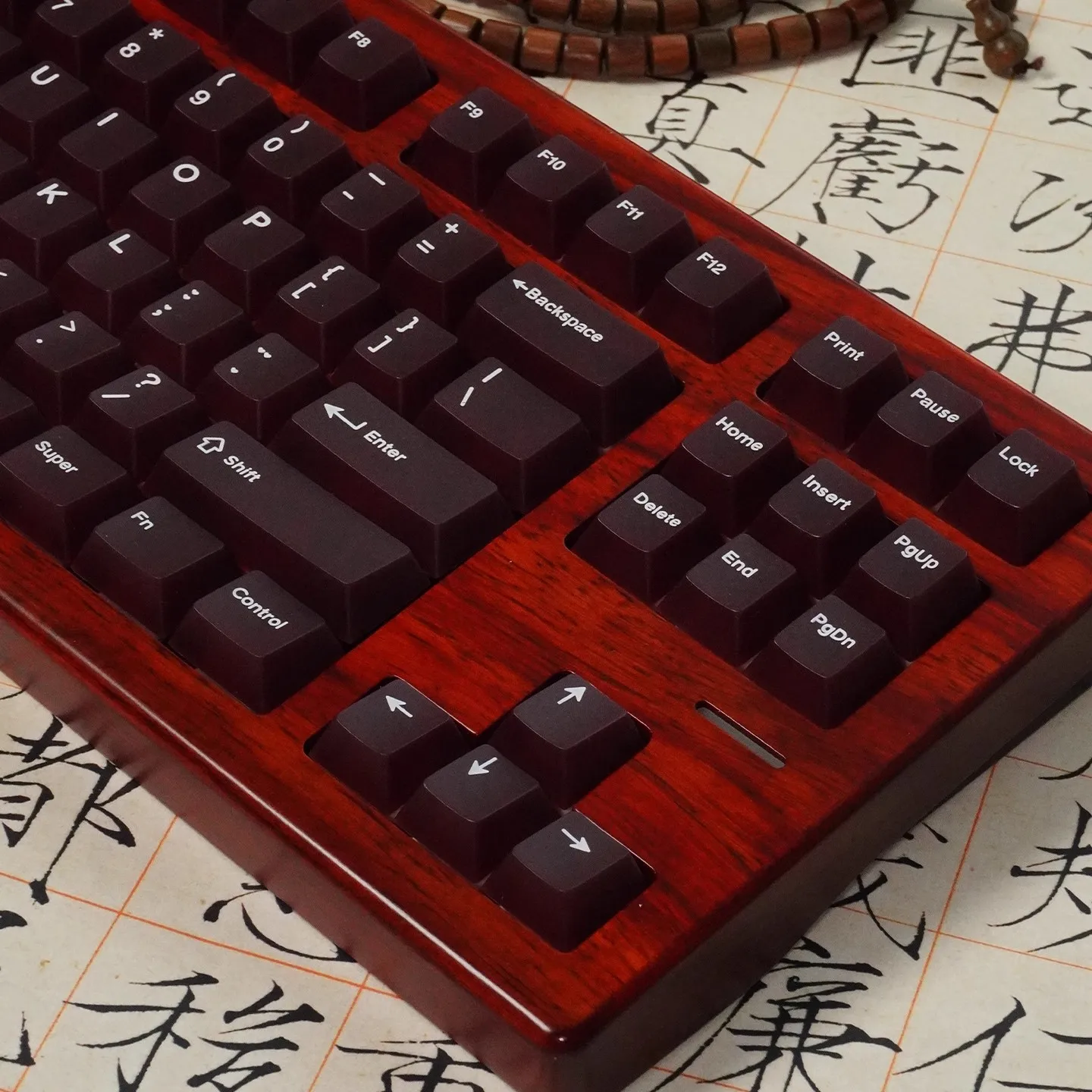 132 teclas vino tinto PC niebla transparente Keycap Cherry altura adecuado para teclado mecánico para jugar Cherry MX Switch - imagen 4