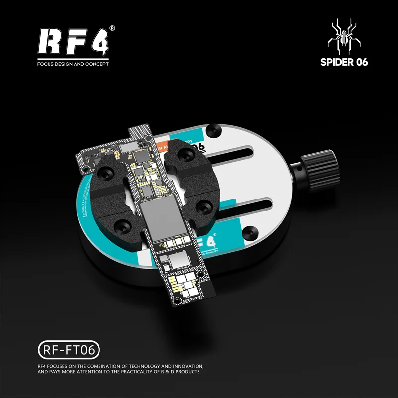 Accesorio de reparación de placa base RF4 RF-FT06/7, plataforma de soldadura de Chip IC Universal para placa lógica de teléfono IP SAM, soporte fijo - imagen 4