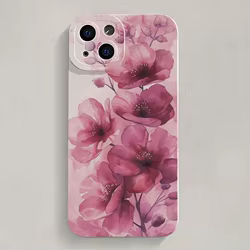 Para Xiaomi Redmi Note 14 13 12 Pro Plus 5G 12S 11 10 Funda de silicona con patrón de flores florales vívidas para Redmi 12C 13C 14C Funda