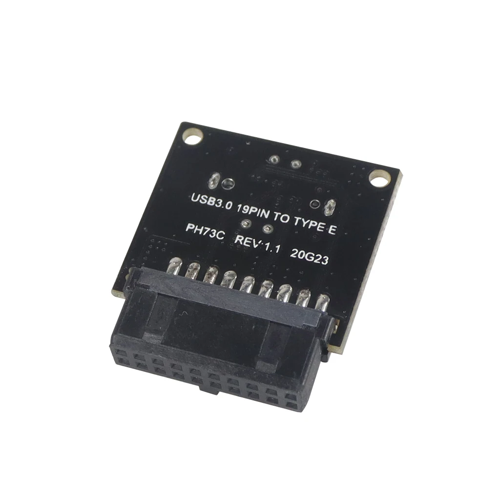 Adaptador de extensión de cabezal para placa base ASUS, conector vertical de PC tipo C USB3.1 para Panel frontal, USB 3,0, 19 pines a TYPE-E, 20 pines - imagen 5