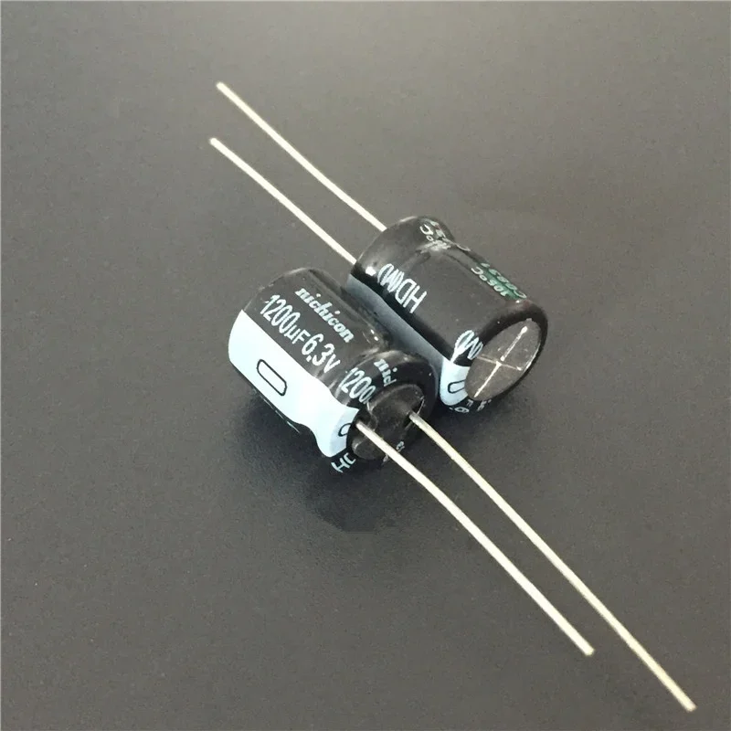 10 Uds 1200uF 6,3 V NICHICON HD serie 10x12,5mm impedancia extremadamente baja 6.3V1200uF condensador electrolítico de aluminio