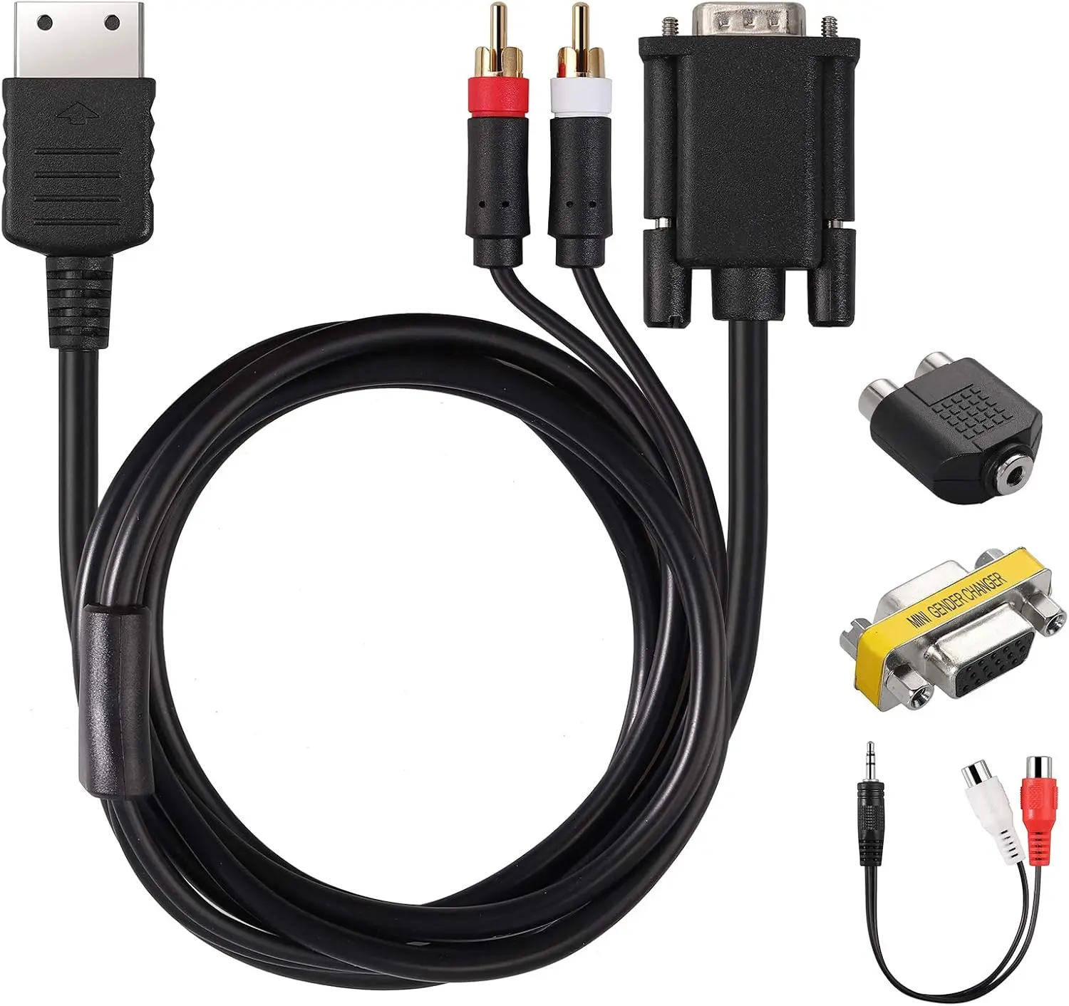 Cable VGA Dreamcast de 1,8 m para cable RCA de alta definición para audio Dreamcast - imagen 5