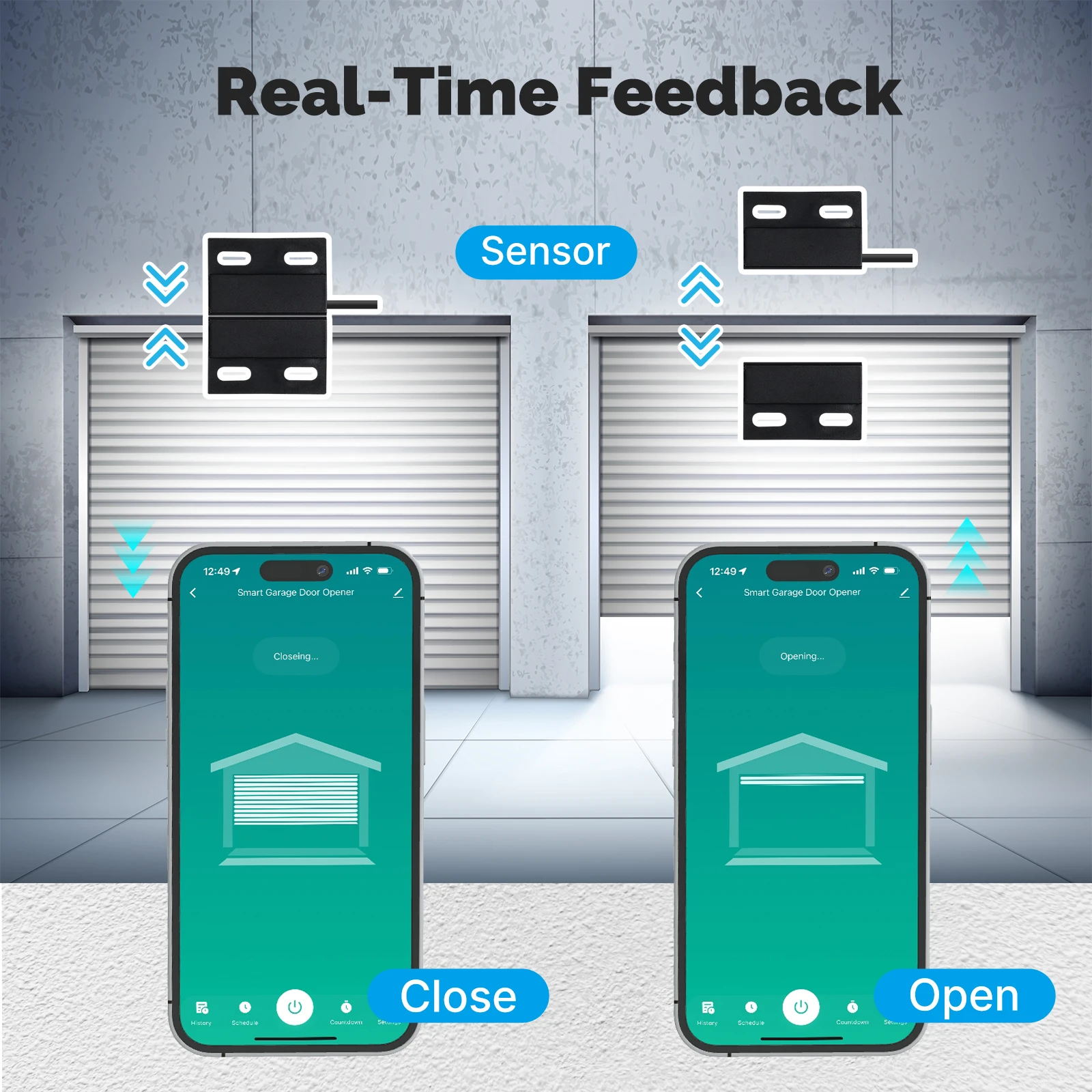 MOES Tuya WiFi controlador de puerta de garaje Mini módulo de interruptor abridor de puerta Control de voz aplicación remota inteligente funciona con Alexa Google Home - imagen 5