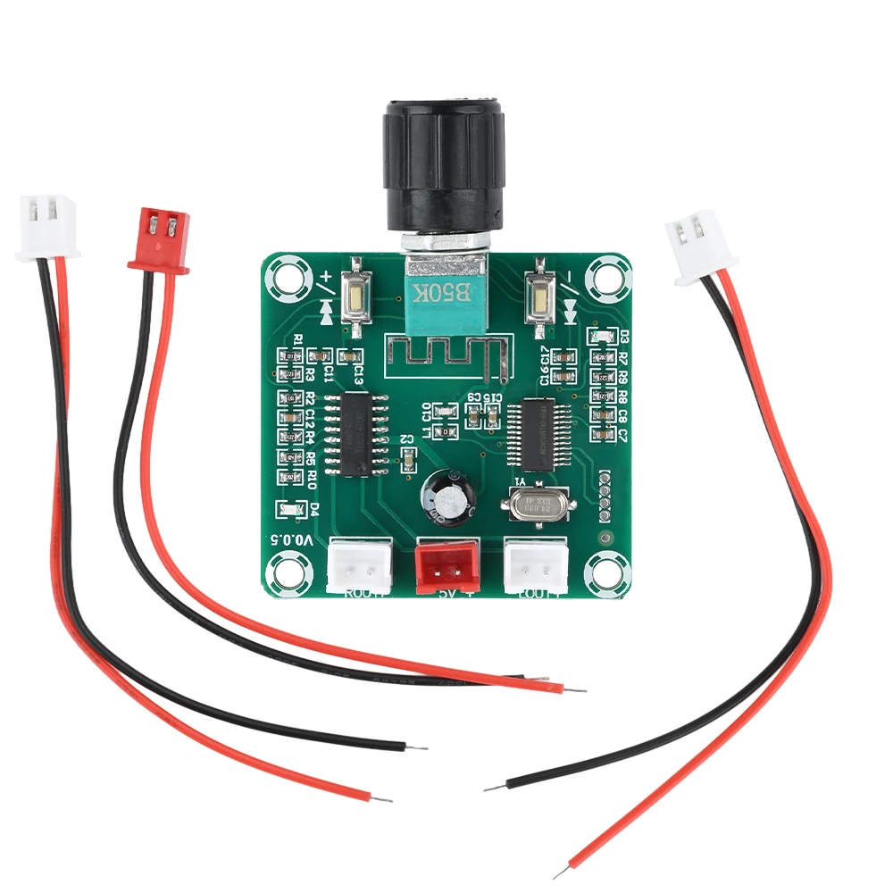 Placa amplificadora Bluetooth 5,0 Clase D PAM8403 amplificador de Audio 2,0 canales estéreo 5WX2 amplificador Digital volumen ajustable - imagen 5