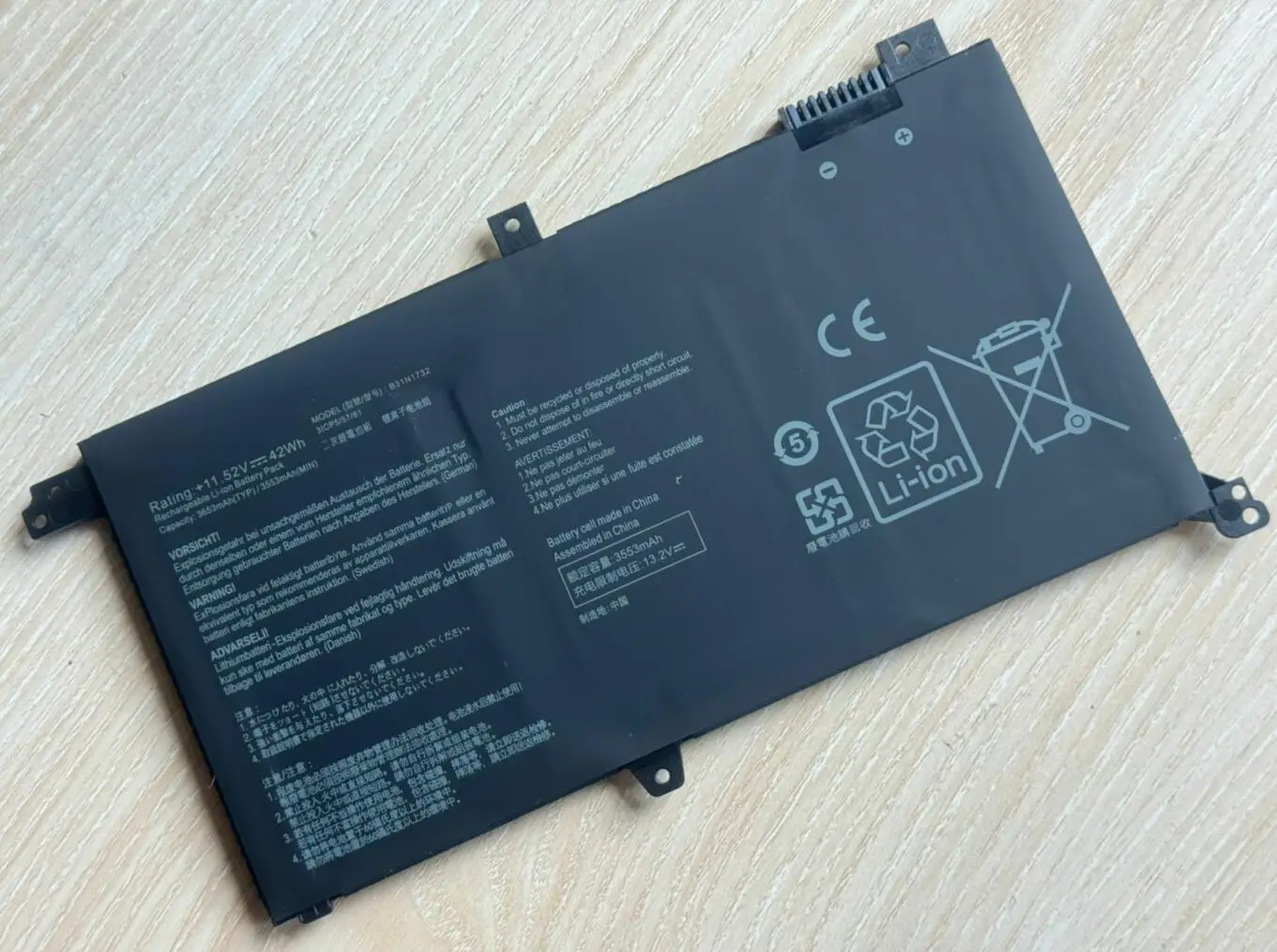 B31N1732-1 de batería de 11,52 V 3727mAh 42Wh para Asus VivoBook Pro 15 F571GD F571GT K571GD X571LH X571GD X571GT AL132T BQ266T - imagen 3