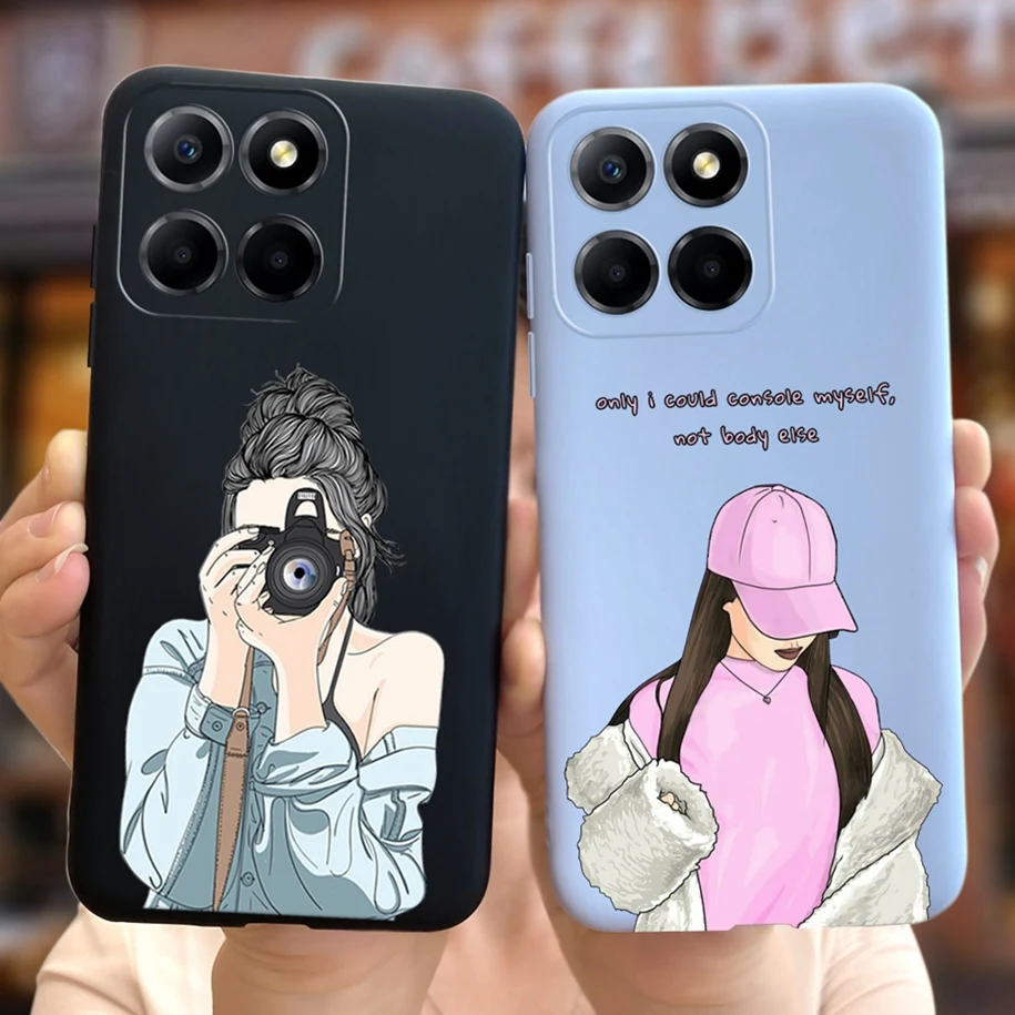 Funda de silicona suave para Honor X8 5G, carcasa VNE-N41 bonita con dibujos animados para chicas, para Honor X6, VNE-LX1, Honor X6