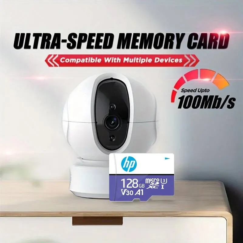 Tarjeta De Memoria HP Clase 10, 64GB, 128GB, 256GB, tarjeta Micro SD C10 U3 4K, Cartao De Memoria De alta velocidad, memoria Flash TF Mecard para ordenador portátil - imagen 3