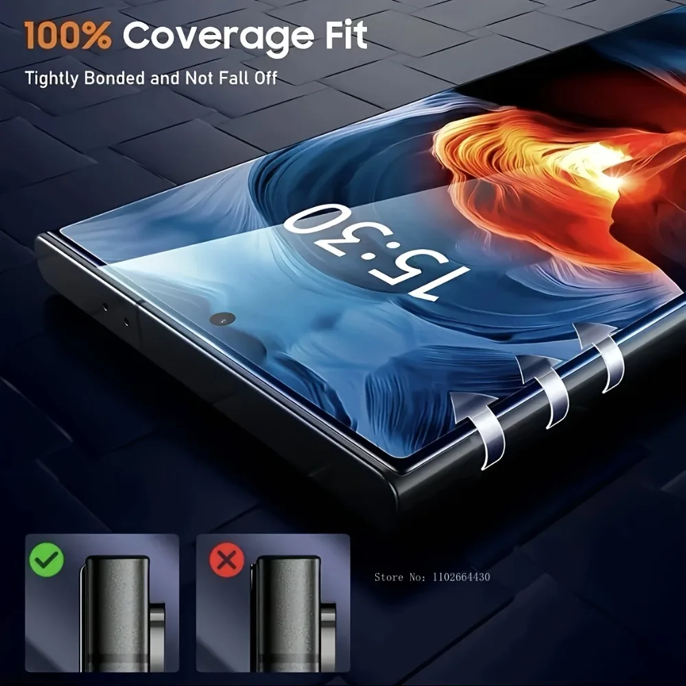 Protector de pantalla de fácil instalación para Samsung S25 Ultra S24 S25 Plus S22 S23 Plus FE S24 Ultra vidrio templado antiarañazos, 2 uds. - imagen 5