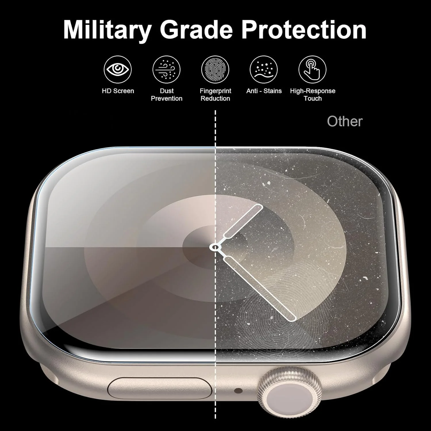 10 Uds Protector de pantalla para Apple Watch Series 10 46mm 2024 42MM Ultra 3 2 49MM 45MM 41MM 40MM 44MM 46 MM accesorios de protección - imagen 4