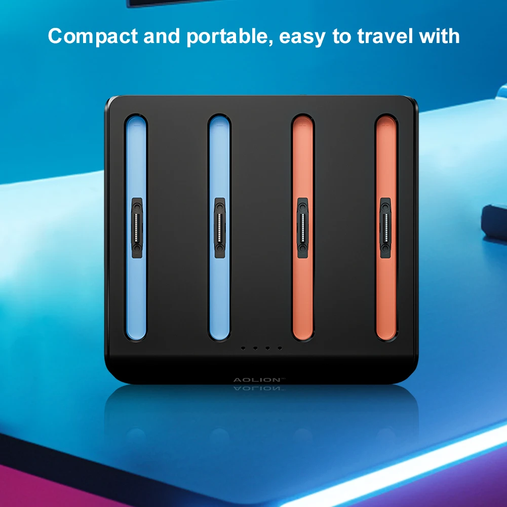 Base de carga para Switch 2, estación de carga para mando con luces RGB, estación de soporte para cargador, accesorios para Nintendo Switch 2 - imagen 4