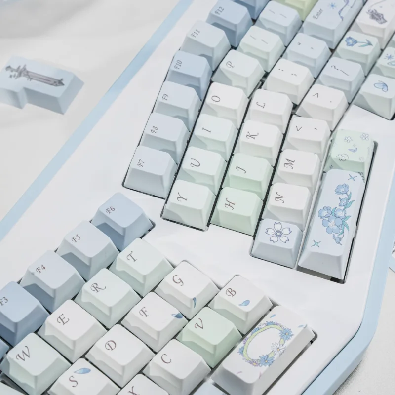 The Florian Keycap enterrado por Dragon Riding perfil de cereza personalizado lindo Anime para juegos Wooting Teclado mecánico regalo Oficina - imagen 4