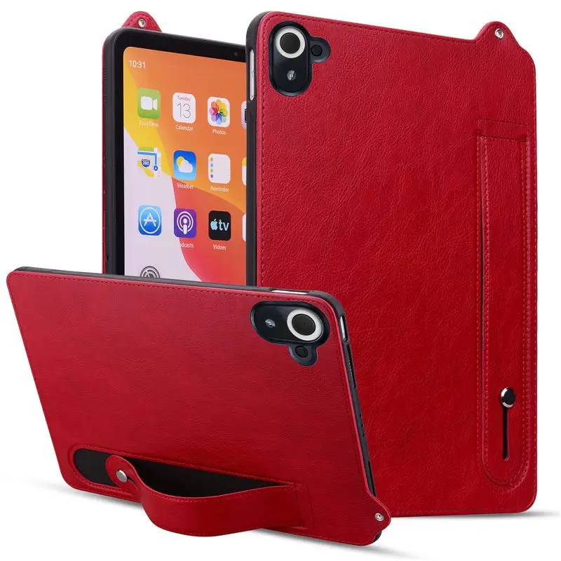 Funda protectora para tableta Redmi, funda protectora para tableta Xiaomi Redmi Series, soporte para pulsera de cuero PU, anticaída - imagen 5