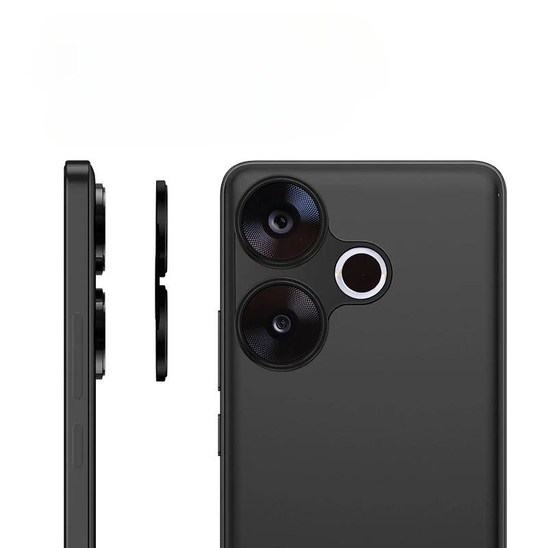 Protector de lente de cámara trasera de Metal de aluminio para Xiaomi Redmi Turbo 3, cubierta de lente, Protector de pantalla para Redmi Turbo3, película de anillo de lente - imagen 3