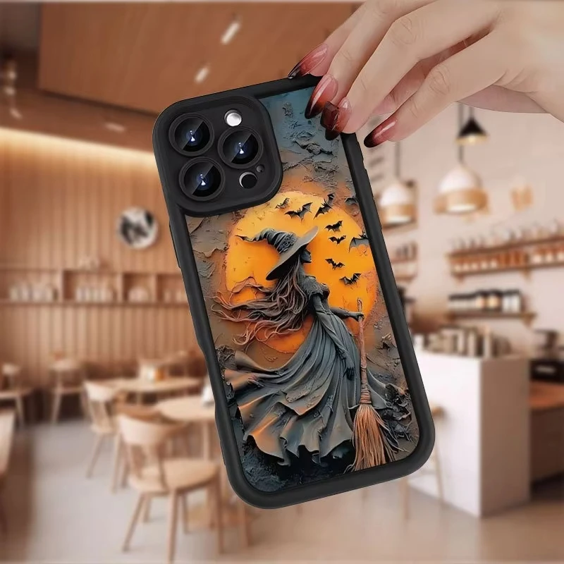 Funda Dark Bat Witch para Samsung Galaxy A53 A50 A50S A36 5G A35 A34 A33 A32 A30 A26 A24 A23 A22 A20 A16 A15 A14 A13 4G contraportada - imagen 4