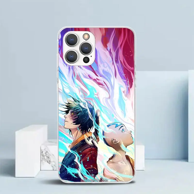 Funda de teléfono de silicona con llamada de Anime Avatar The Last Airbender para iPhone 17 16 16E 15 Pro Max 14 Plus 11 13 Mini 12 7 8 SE Air 17Pro C - imagen 4