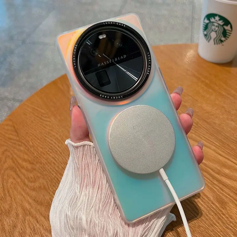 Funda dura magnética para Xiaomi Mi 13T, 13, 12T, 11, 10 Pro, MagSafe, carcasa trasera protectora para Xiaomi Mi 13, 12, Ultra, 12X - imagen 2