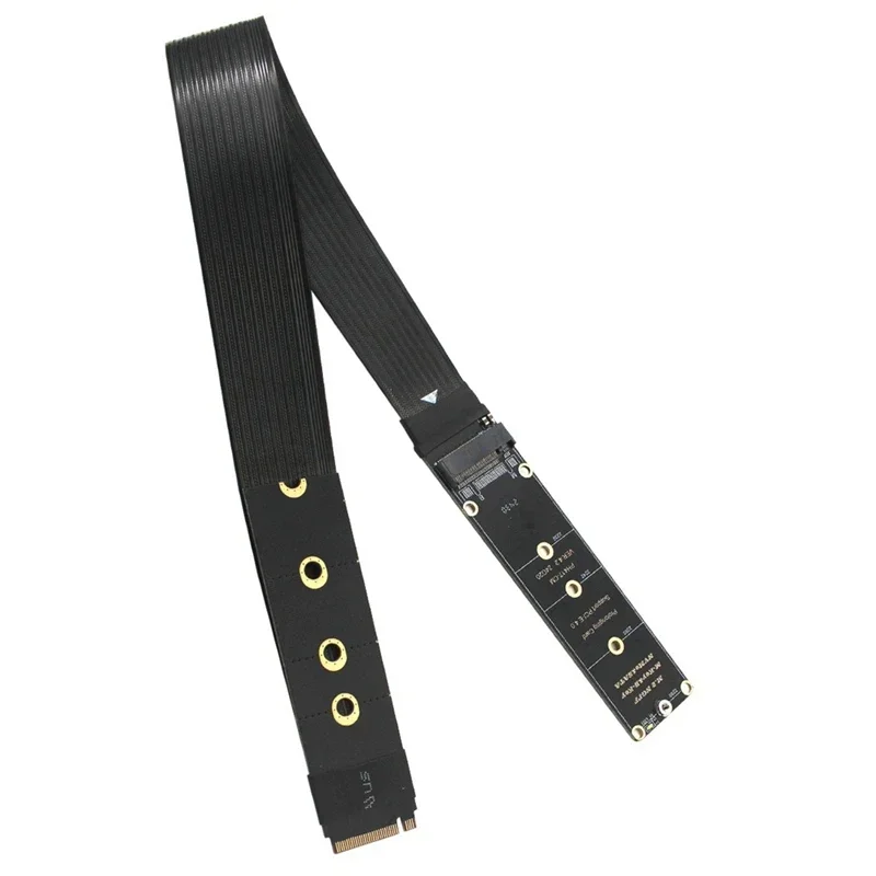 NGFF M.2 M-KEY NVME Cable de extensión Tarjeta de expansión Pcie4.0 SATA6G Cable de extensión externo para portátil - imagen 3