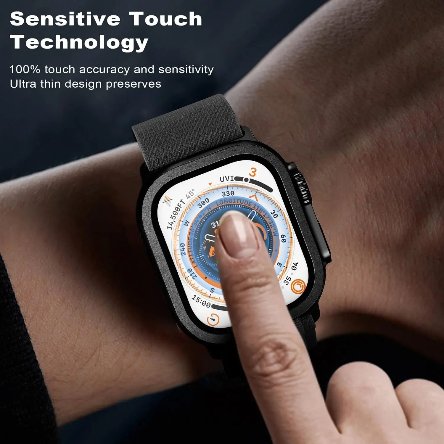 Protector de pantalla de vidrio templado para Apple Watch Ultra 2 Ultra2, 49MM, 49 MM, protección de película, 2 uds. - imagen 5